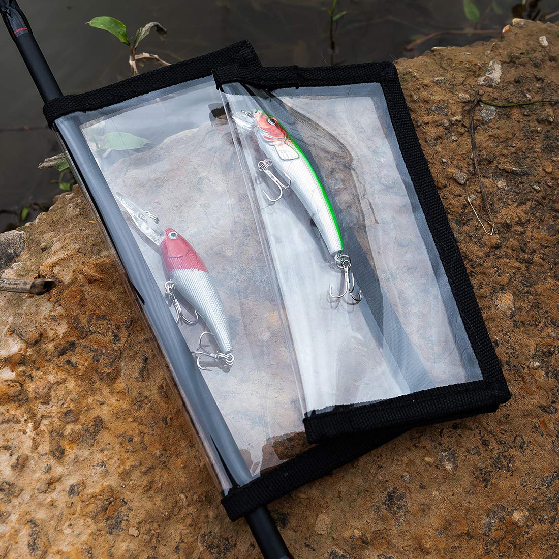 Durable double-stitch construction with Velcro on PFILERSO lure wraps