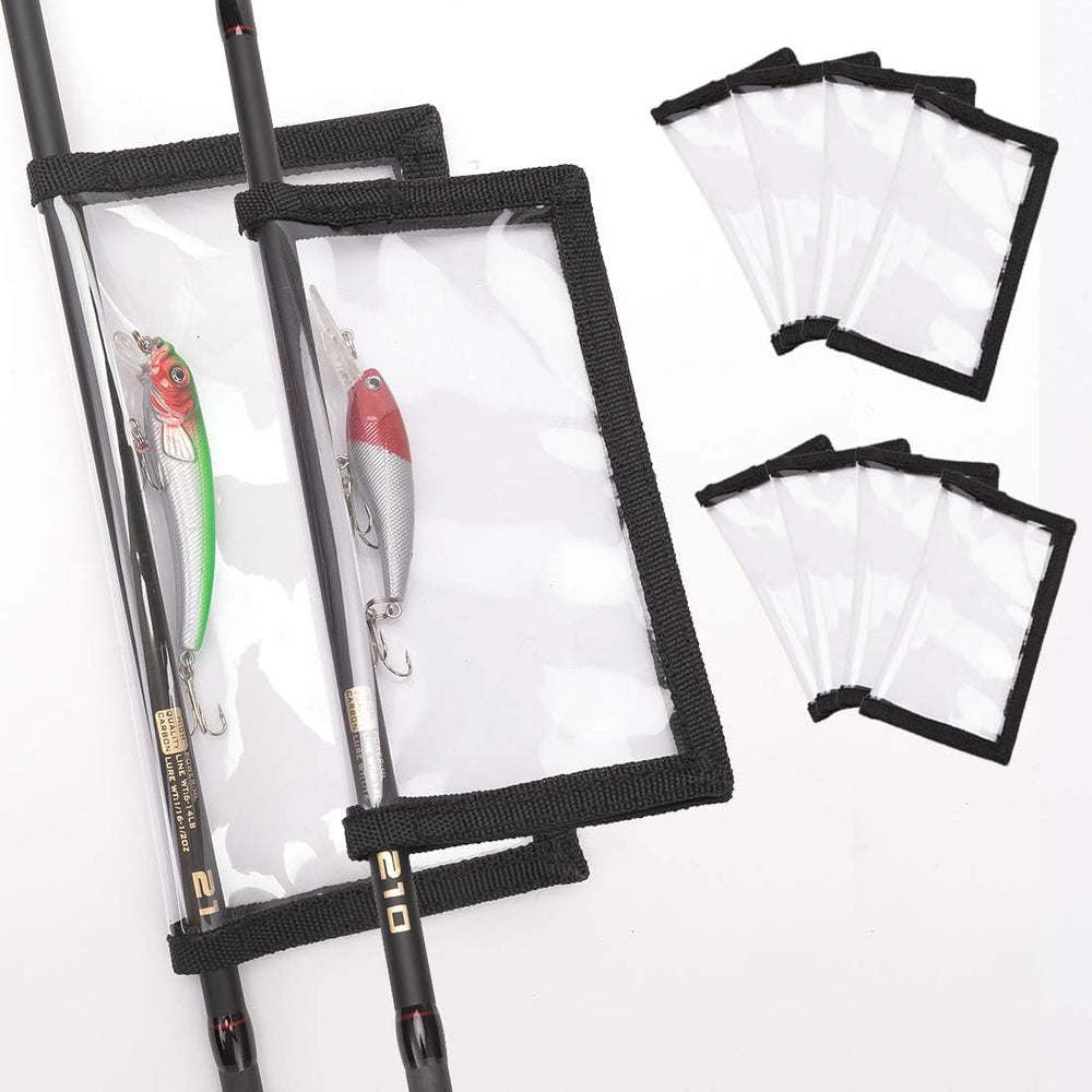 PFILERSO lure wraps large size 4.3 in by 7.9 in, clear PVC