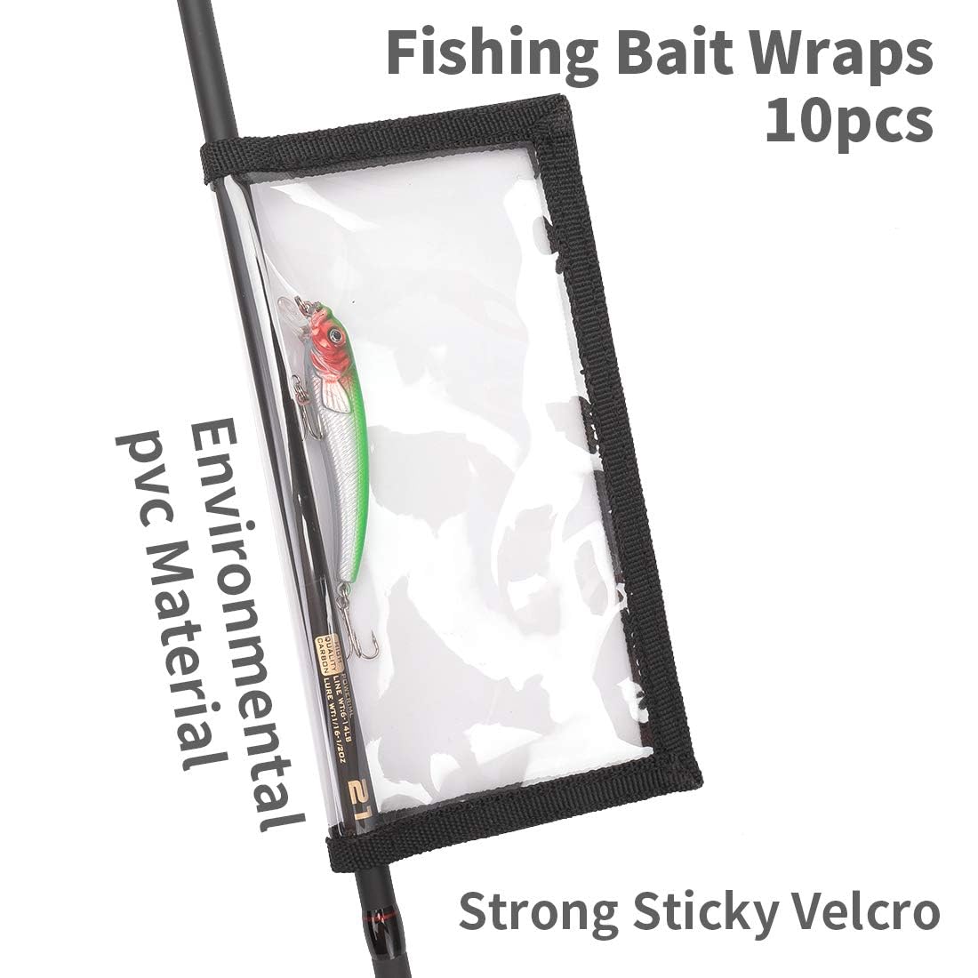 Durable puncture-resistant clear PVC material for lure wraps