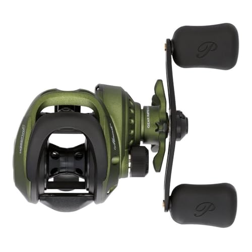 Pflueger Monarch 90mm bowed handle offers confident control.