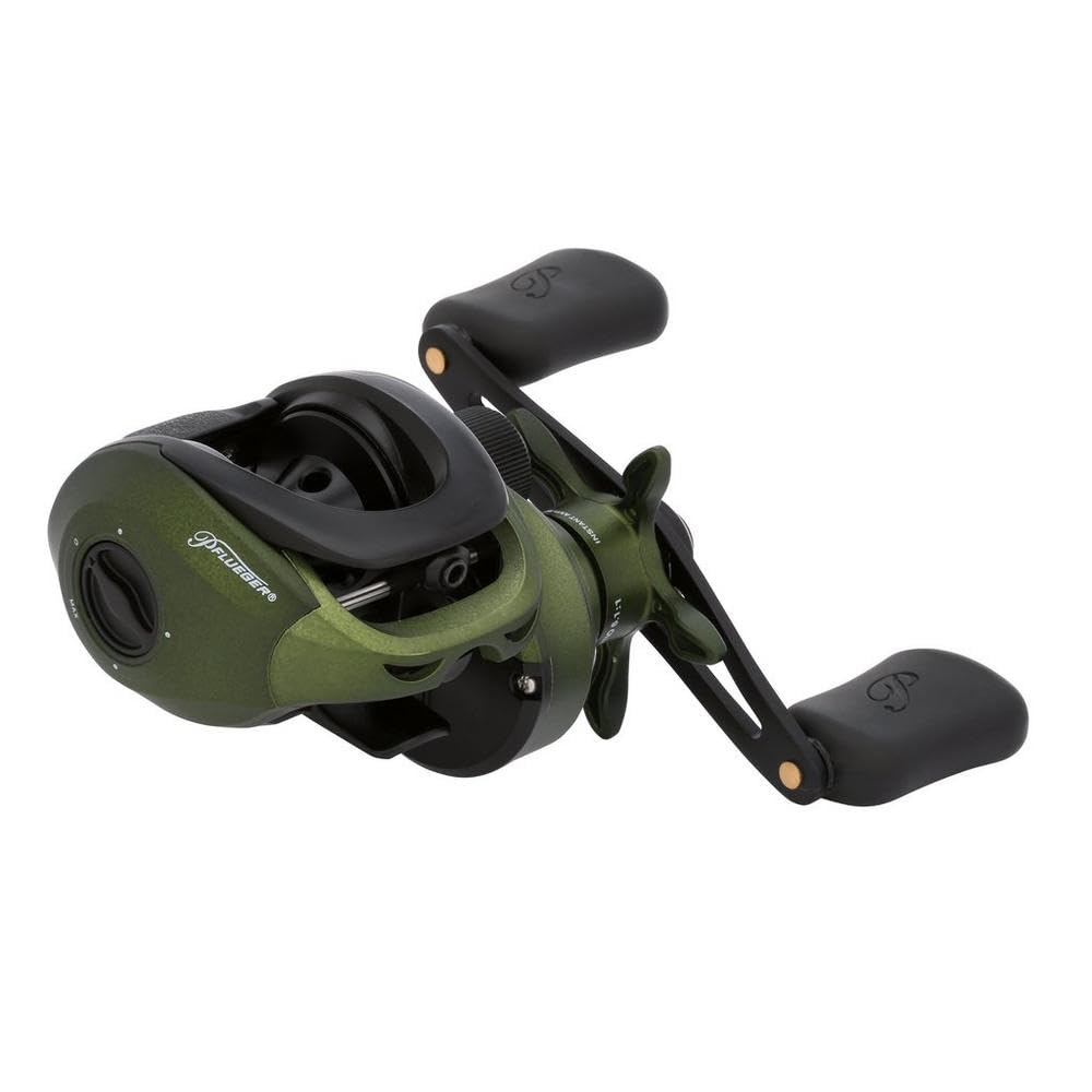 Pflueger Monarch left-hand reel for comfortable, precise cranking.