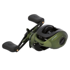 Pflueger Monarch low-profile reel with graphite body for lightweight casting and easy handling.