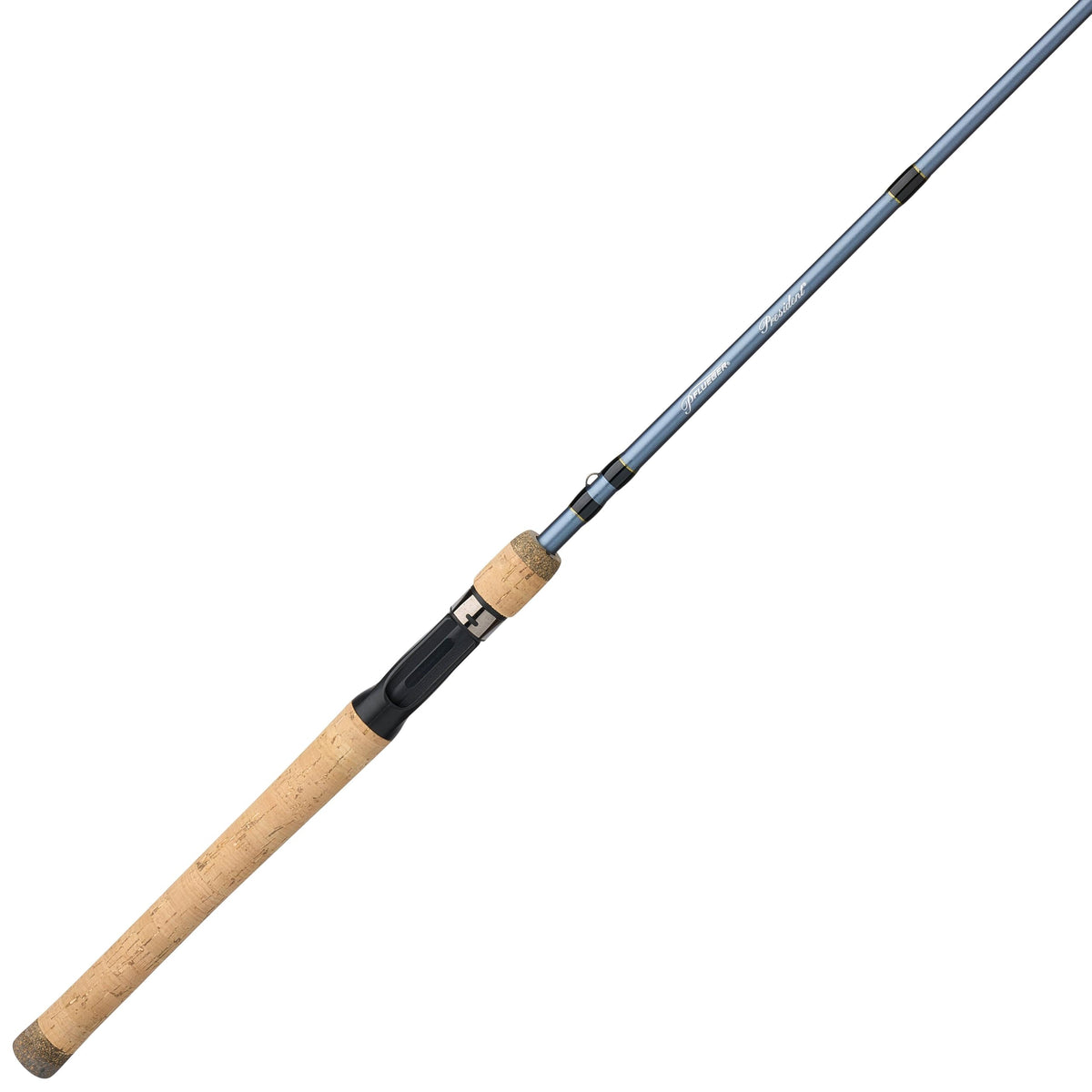 Pflueger President 6'6" casting rod in hand for balanced power and control