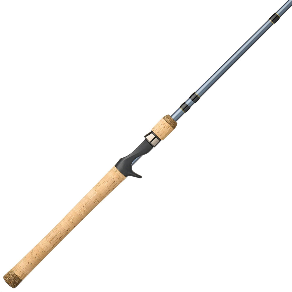 Pflueger President 66-casting-rod in hand showing balanced design for versatile casting.