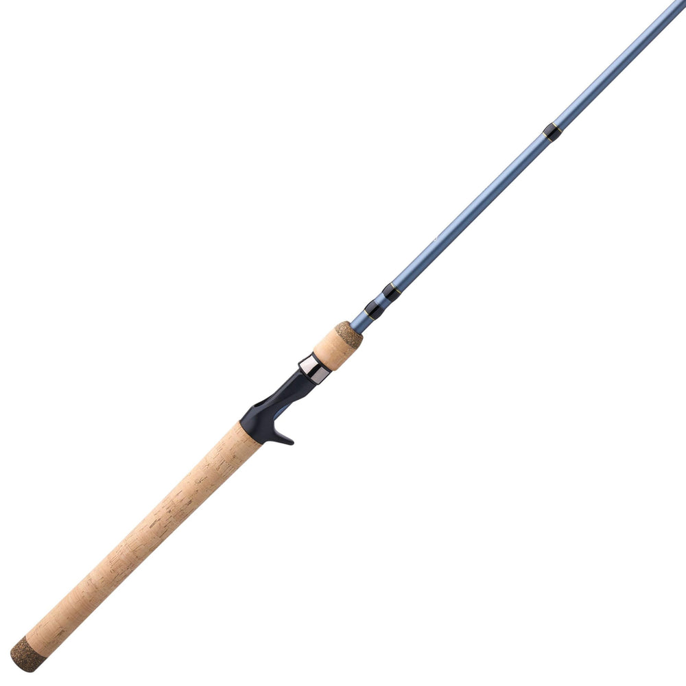 Pflueger President 7ft casting rod in hand, offering precise casting and responsive feel