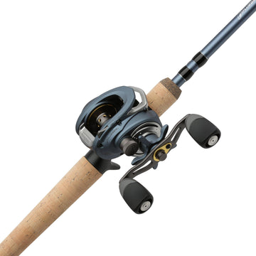 Pflueger President baitcast reel close-up, highlighting smooth operation for versatile fishing.
