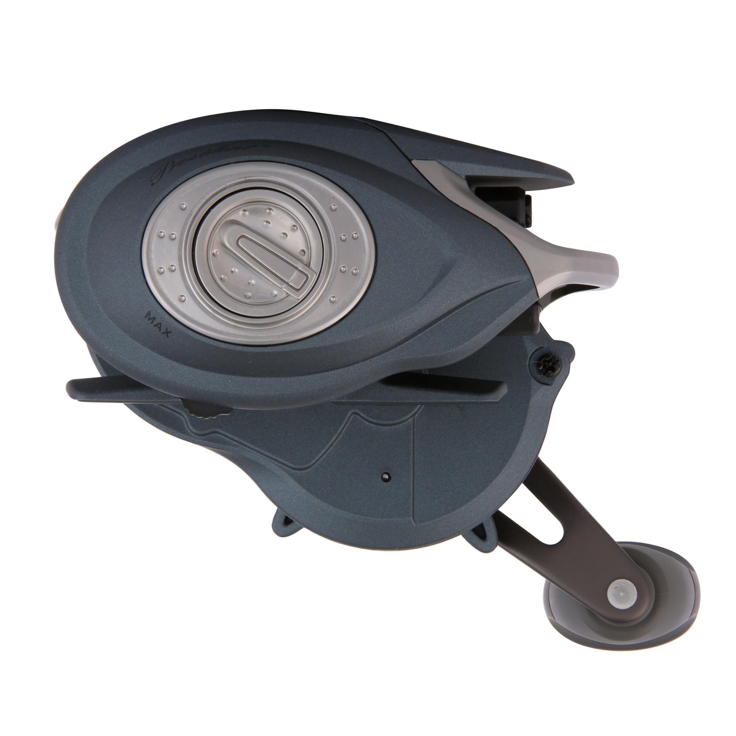Pflueger President external magnetic braking allows cast tuning on the water.