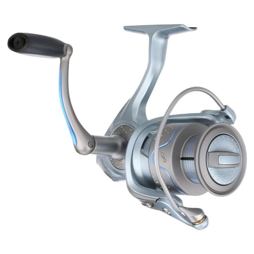 Pflueger President Ladies Edition soft touch handle for comfortable grip during long casts.