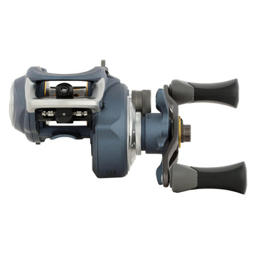 Pflueger President LP line capacity graphic demonstrates strong mono and braid options.