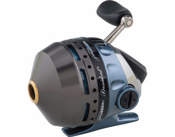 Close-up of aluminum spool and dial drag system