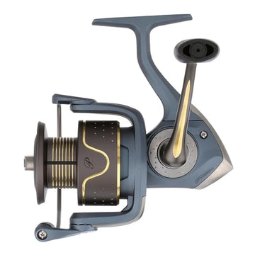 Pflueger President graphite body image highlights lightweight construction for reduced fatigue.