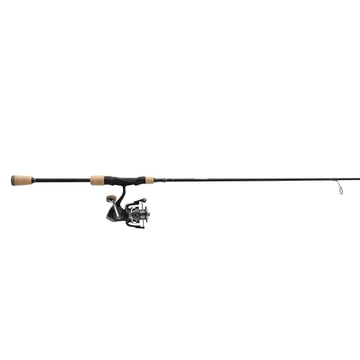 Pflueger President XT graphite rod offers lightweight feel for all-day casting.