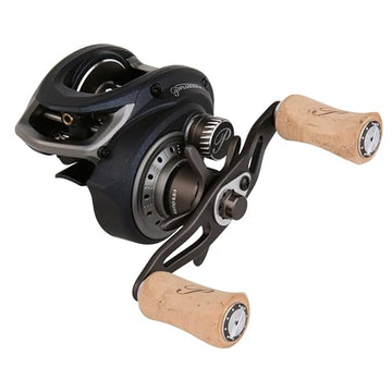 Pflueger President XT left-handle setup designed for comfortable one-handed operation.