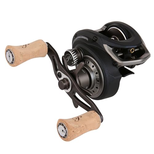 Pflueger President XT graphite-frame closeup highlights lightweight strength.