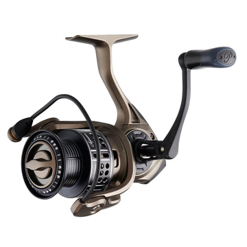 Pflueger Supreme 35 machined aluminum spool for braid-ready line control.