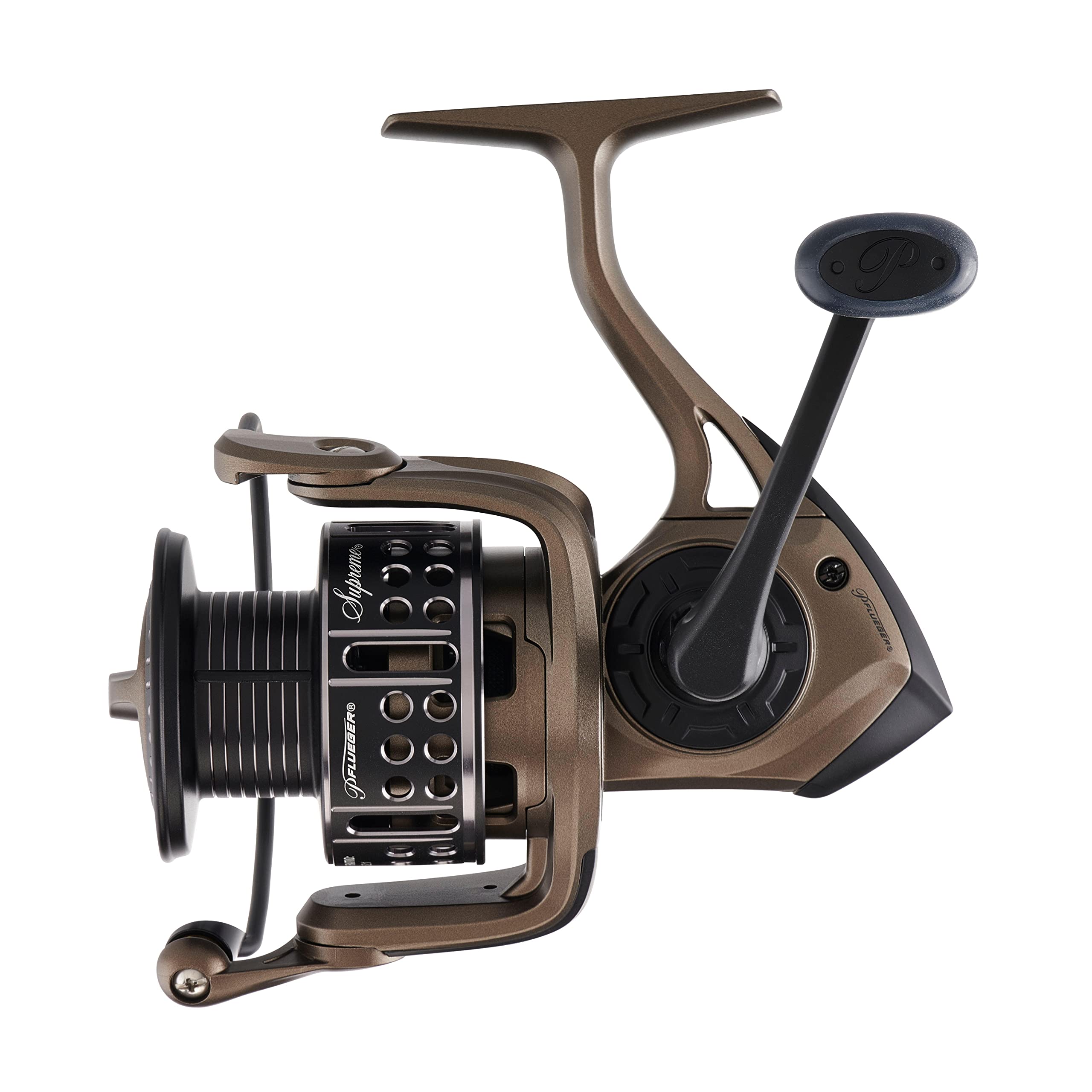 Pflueger Supreme 40 braid-ready spool demonstrates compatibility with braided lines.