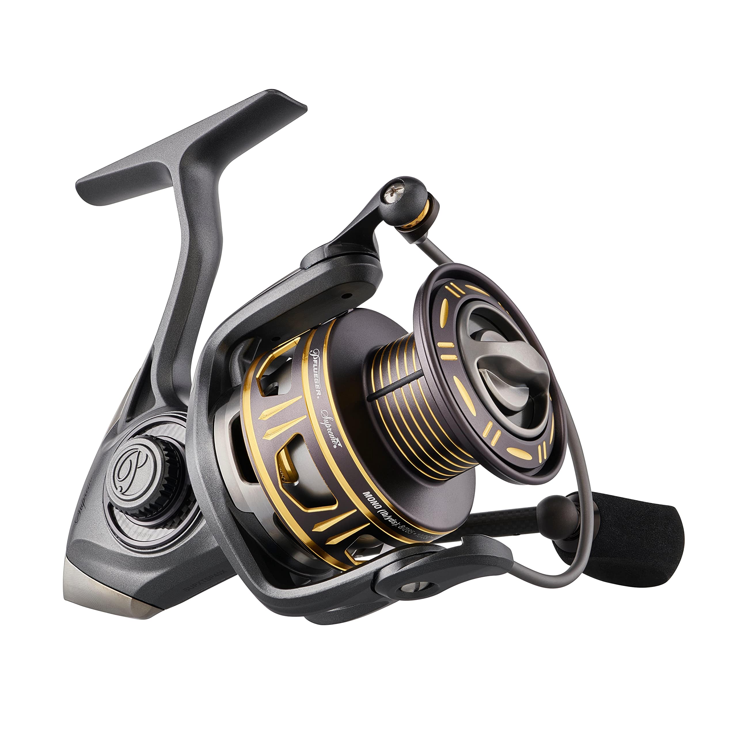Pflueger Supreme XT spinning reel with magnesium frame for lightweight freshwater casting.