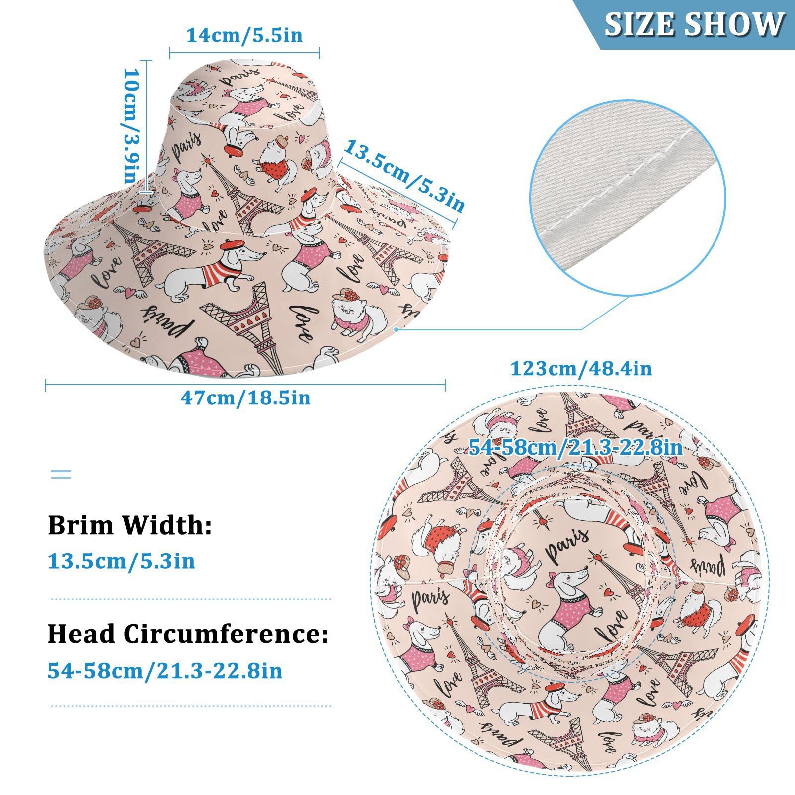 Foldable travel-friendly sun hat suitable for beach and outdoor use