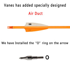 PG1ARCHERY carbon arrow shaft shows 30 inch length for stable flight.