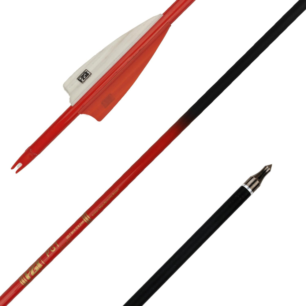PG1ARCHERY pack of 12 arrows for target practice, outdoor shooting, and hunting.