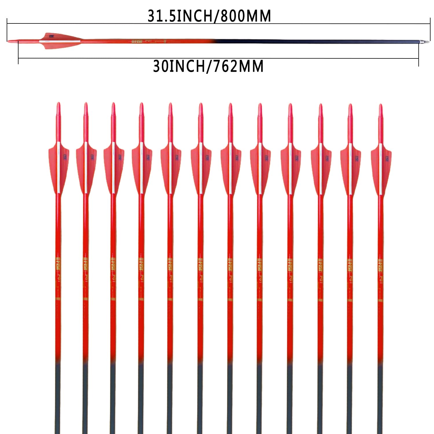 PG1ARCHERY removable nocks enabling bow-specific adjustment and versatility.