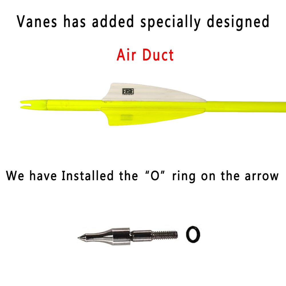PG1ARCHERY shaft-78mm-diameter arrow ensures consistent spine for bow tuning.