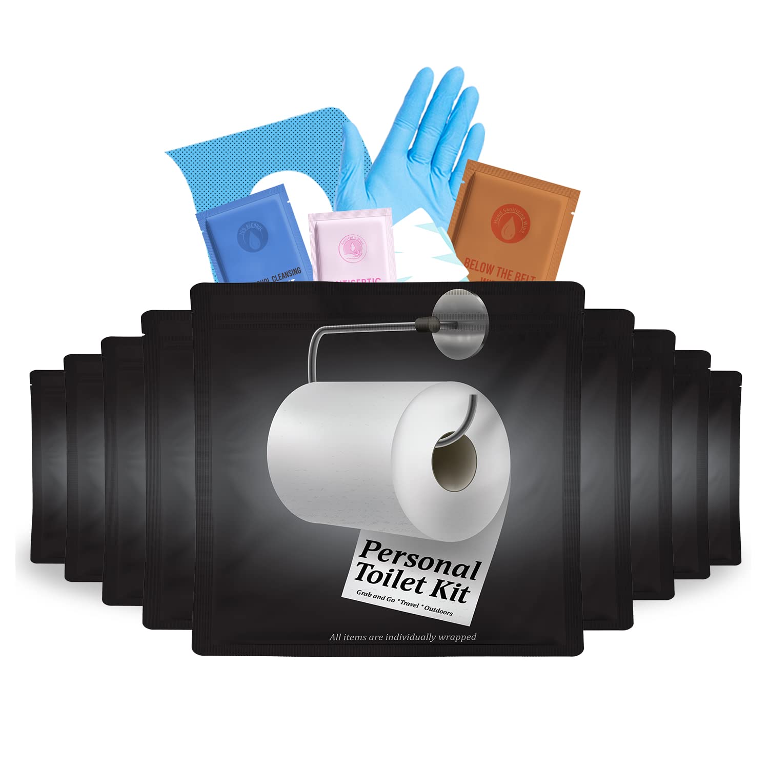 pH Advantage glove included in the Personal Toilet Kit To Go for hygienic on-the-go use.