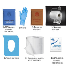 pH Advantage seat cover protects you in shared restrooms and improves comfort.