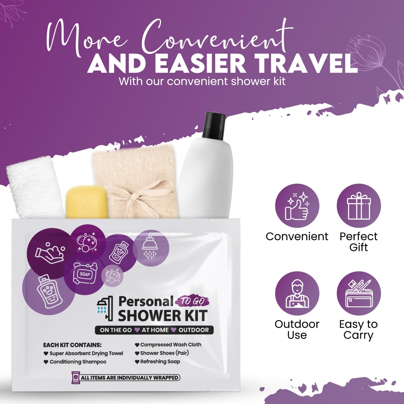 pH Advantage foot covers protect cleanliness after showers on the go