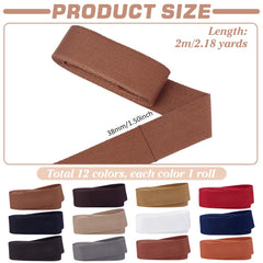 PH PandaHall 1.5 inch cotton webbing close-up for bag making