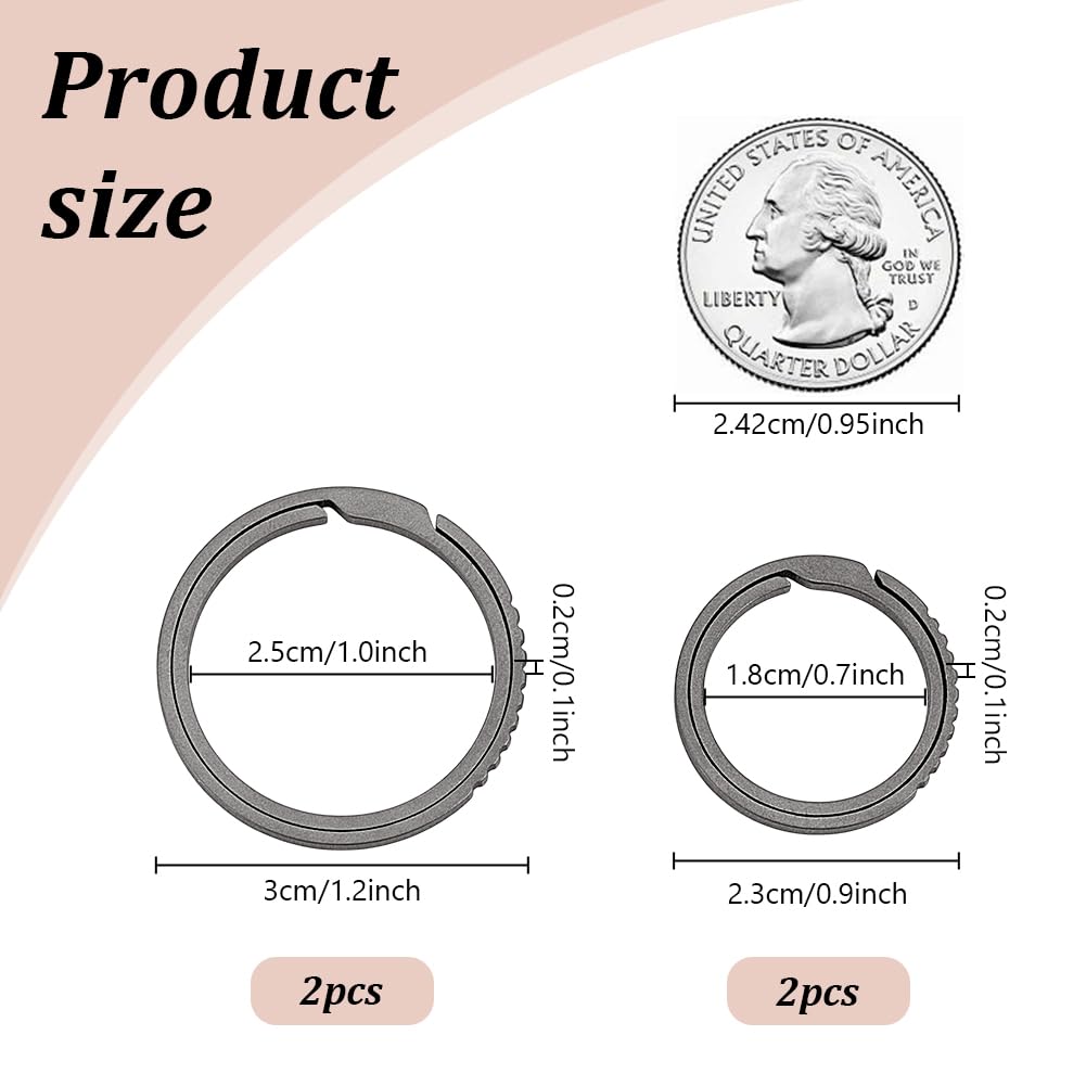 PH PandaHall quick-release ring with side-push for easy access