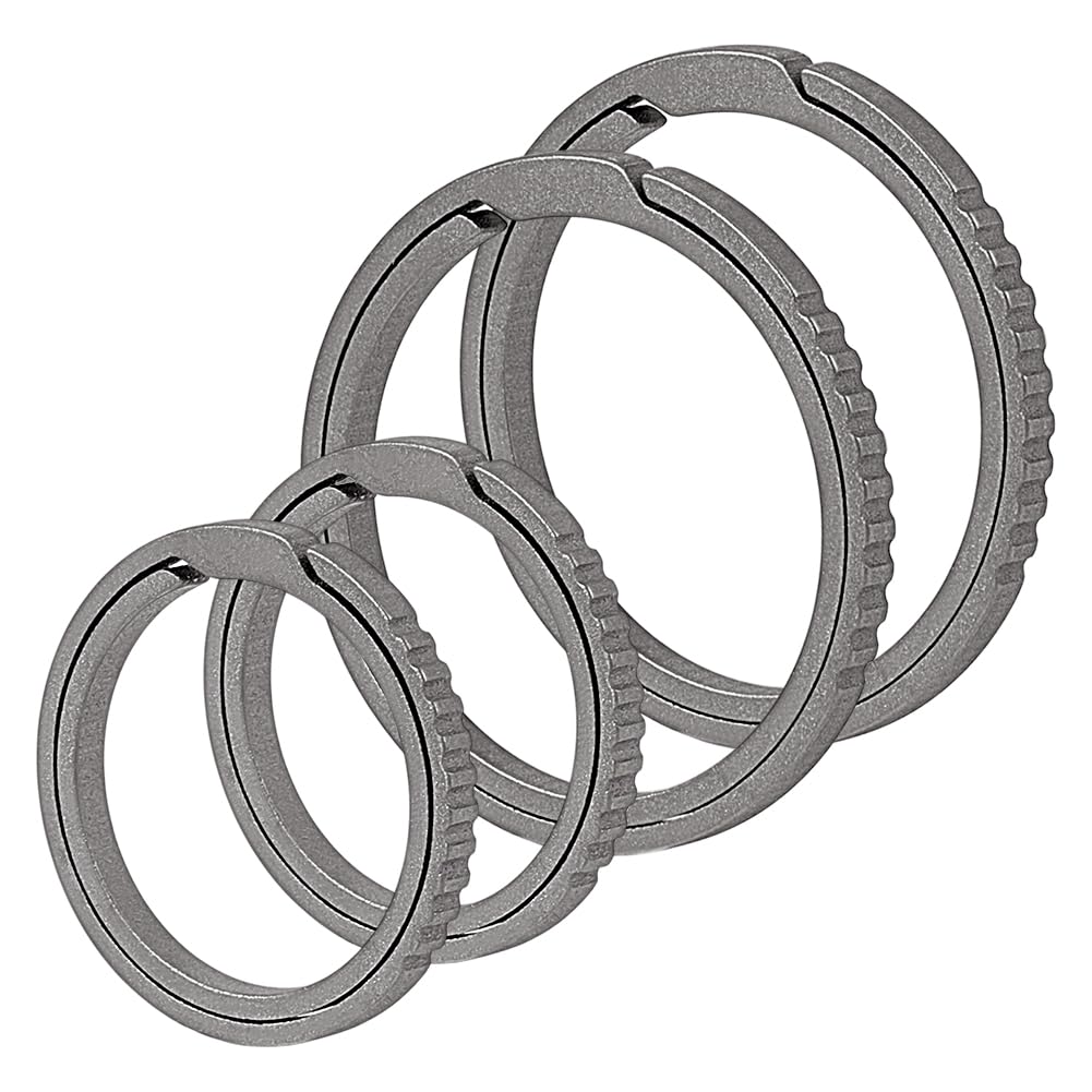 PH PandaHall titanium key rings set in 0.9 and 1.2 inches for versatile daily carry
