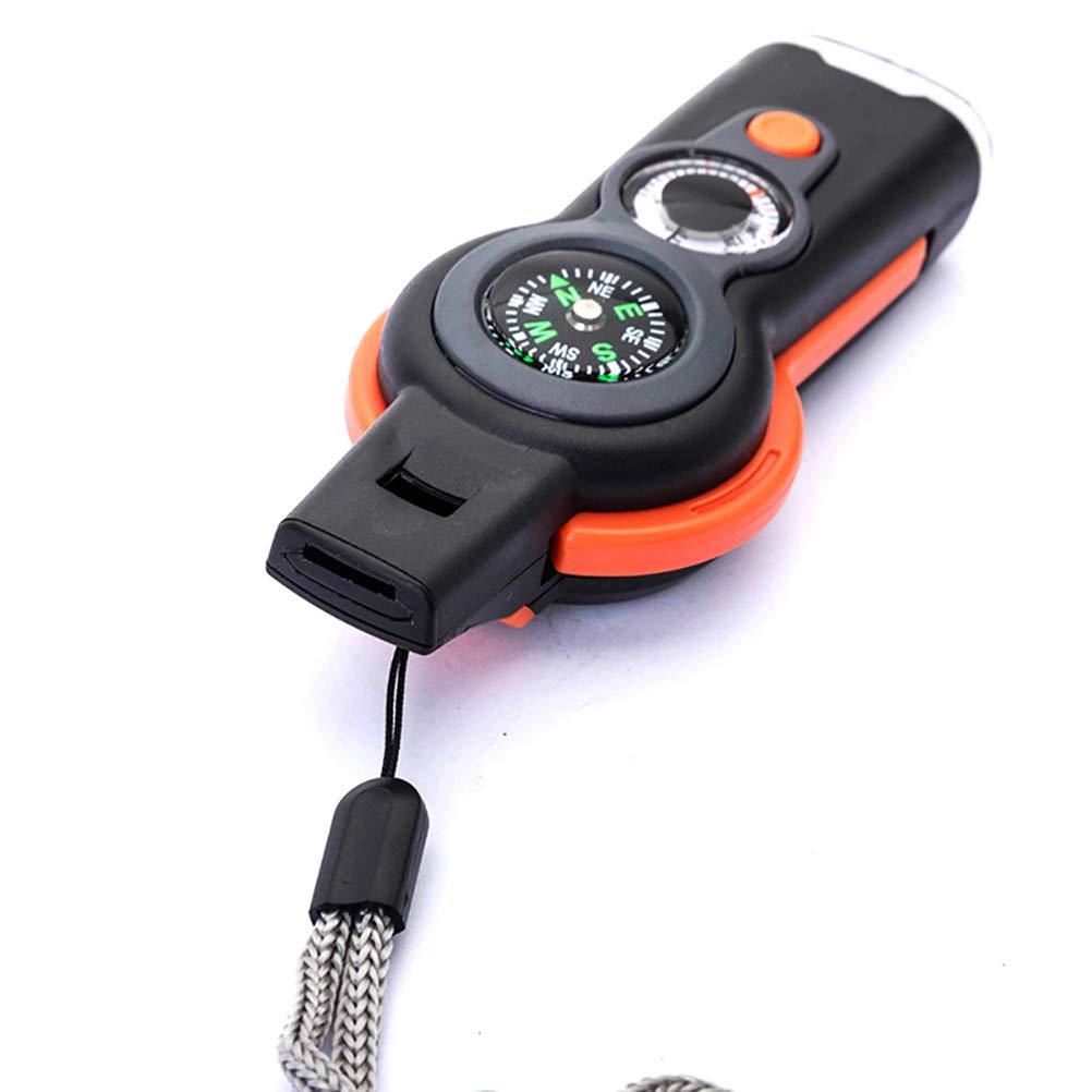 Phefop multi-function whistle with magnifying glass for field use