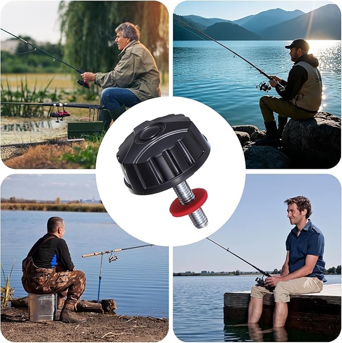 Phefop reel handle cap close-up highlighting easy installation.