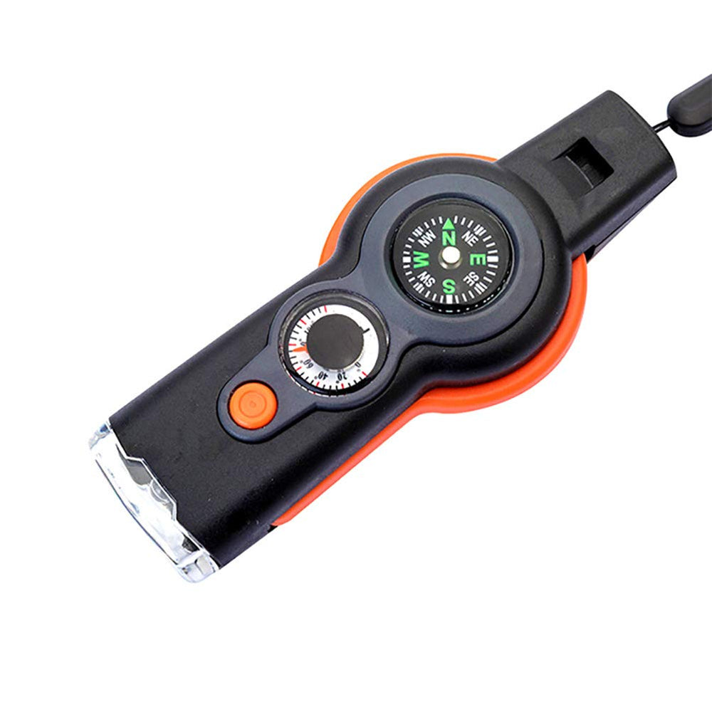 Phefop survival tool with LED light and mirror for signaling