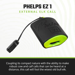 Phelps EZ 1 exhale-operated design enables hands-free operation during hunting moments.