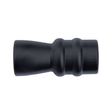 Phelps flared mouthpiece enables quick diaphragm swaps on metal bugle tube.