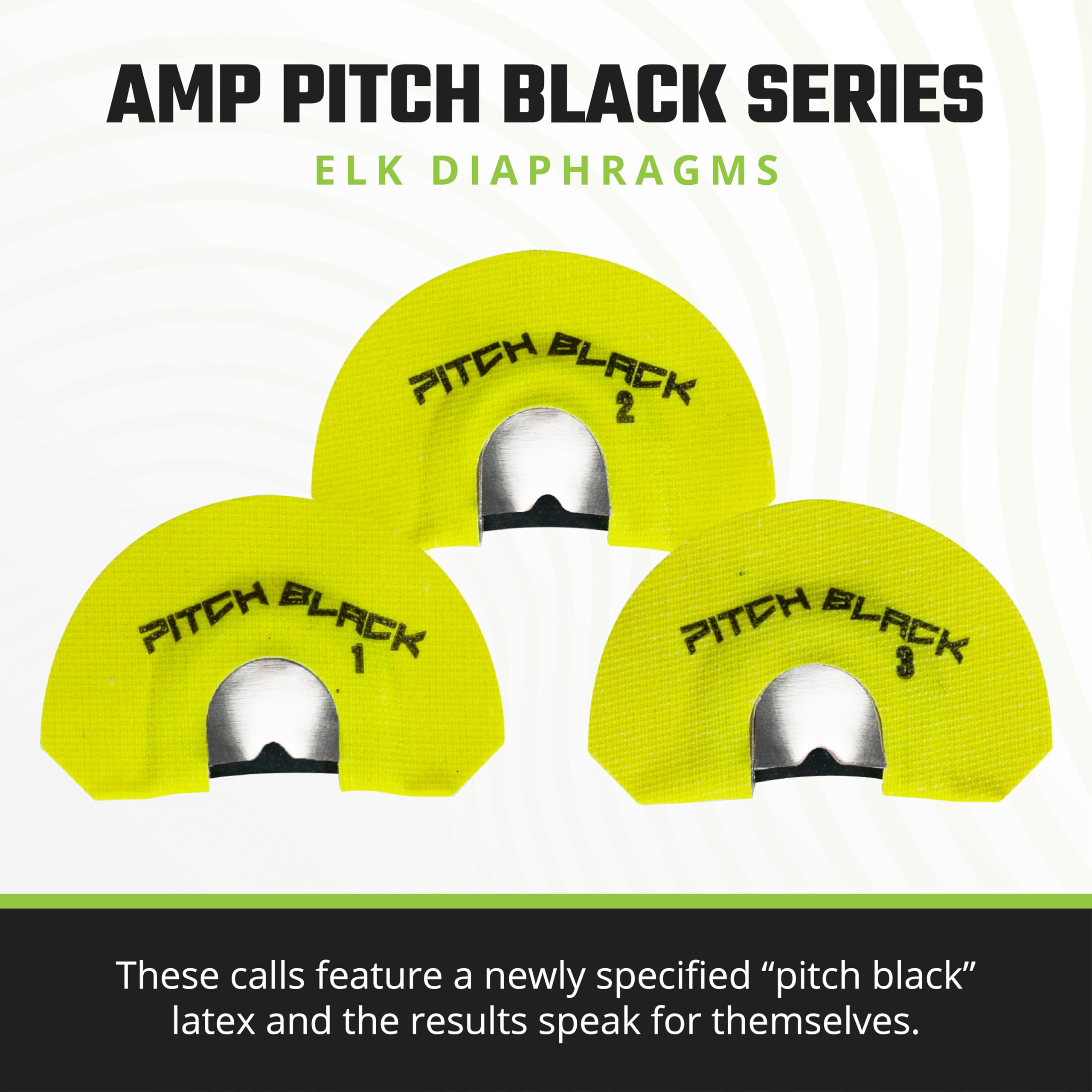 Phelps AMP diaphragms deliver cow calls and bugle sounds for elk sessions.