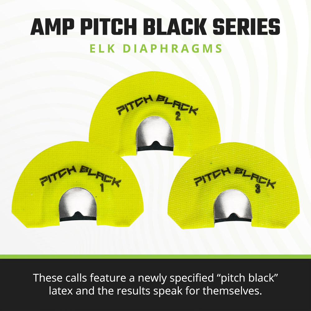 Phelps AMP diaphragms deliver cow calls and bugle sounds for elk sessions.