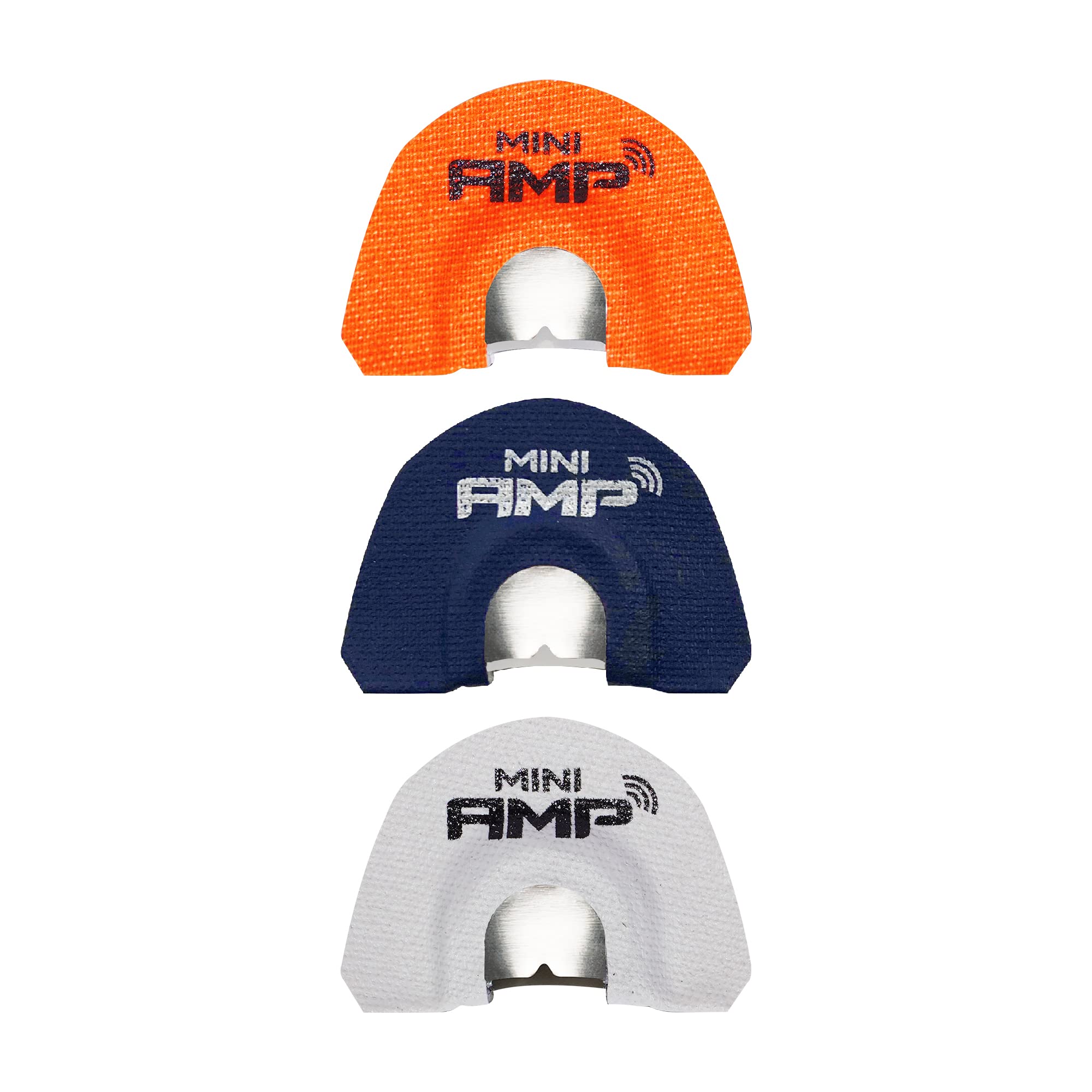 Phelps Game Calls mini AMP diaphragm close-up shows latex tape for precise seal.