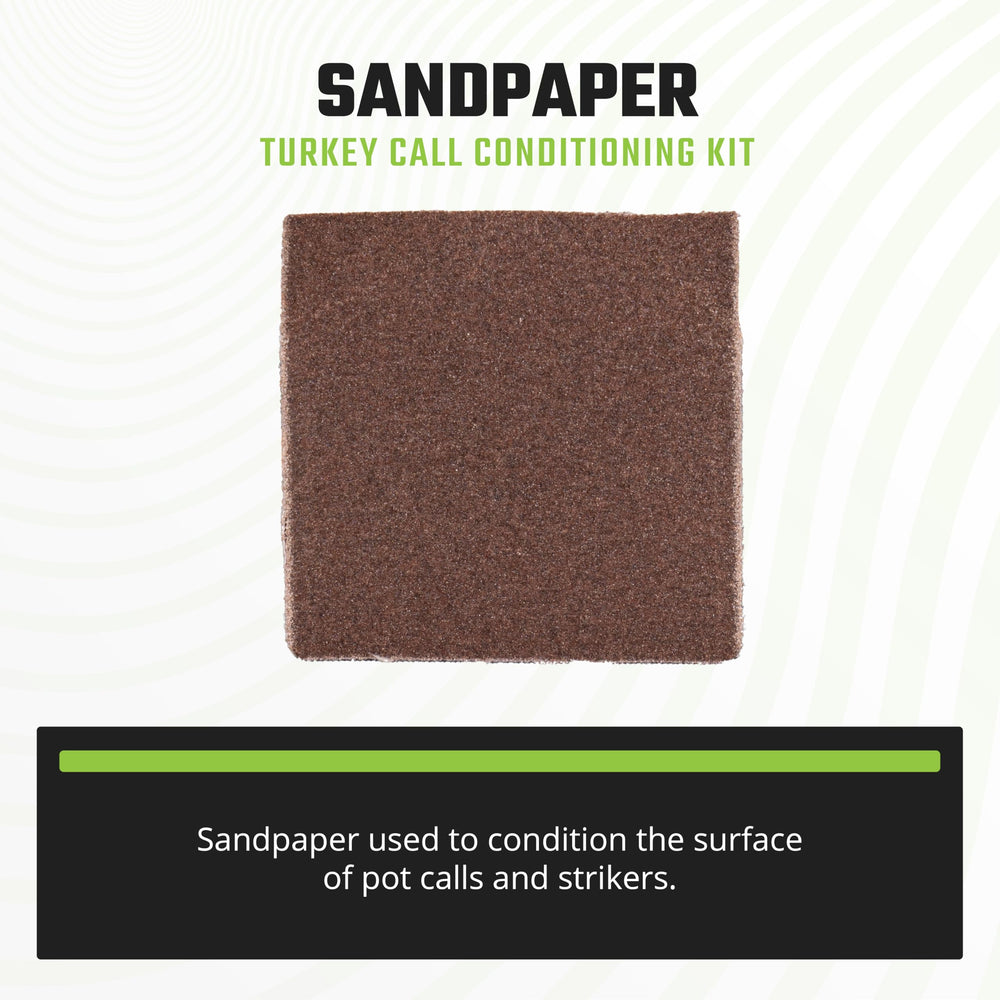 Phelps Game Calls turkey box-call chalk preps surfaces for reliable vocalization.