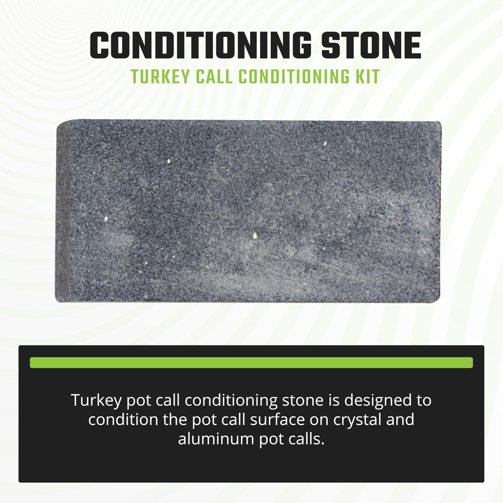 Phelps Game Calls turkey pot-call conditioning pad enables smooth surface conditioning for slate calls.
