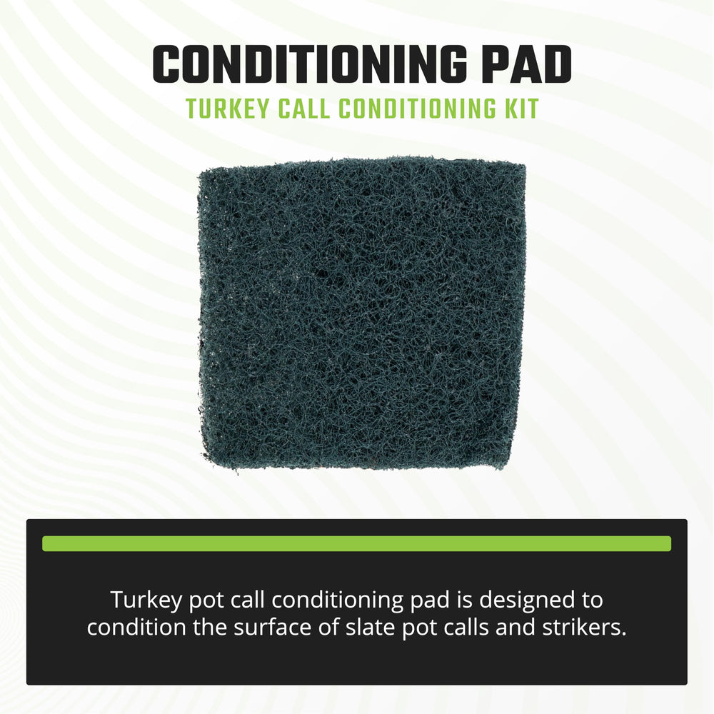 Phelps Game Calls turkey pot-call sandpaper helps refine surfaces for consistent performance.