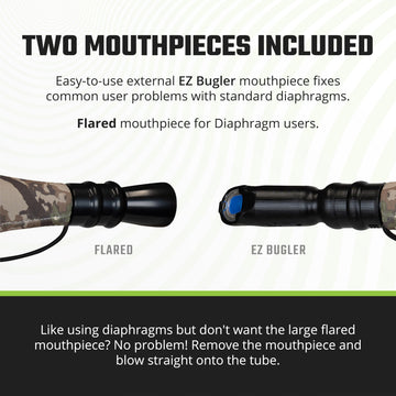 Phelps Game Calls Unleashed V2 thick-wall construction, louder tones across rugged terrain.
