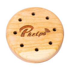 Phelps Pot Turkey Call in Padauk Aluminum over Glass delivers loud, long-distance turkey sounds.