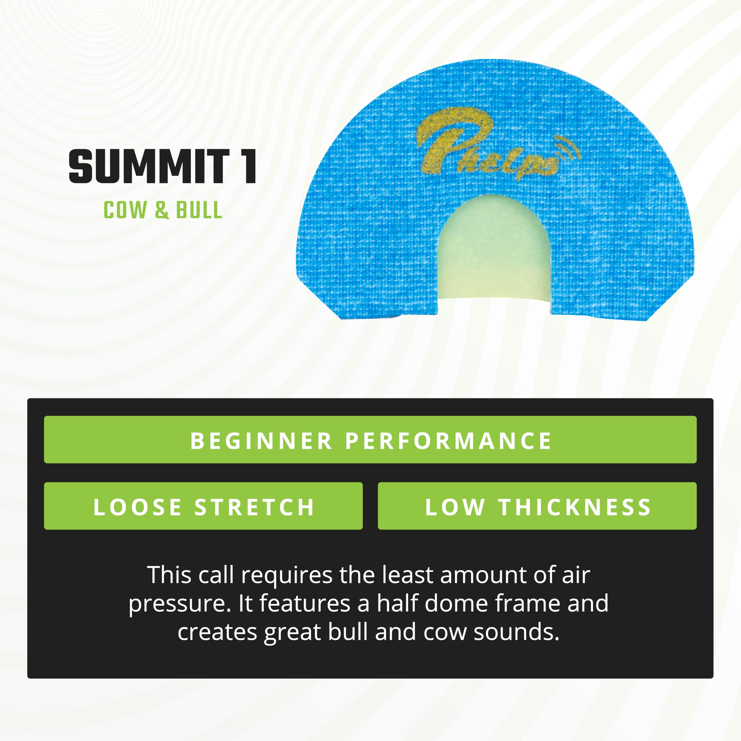 Phelps Summit elk diaphragm Summit 1 light-air option for easy calls