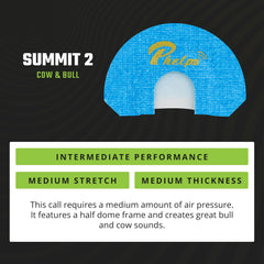 Phelps Summit elk diaphragm Summit 2 medium-air for versatile mid-range calling