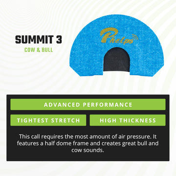 Phelps Summit elk diaphragm Summit 3 heavy-air for powerful calls