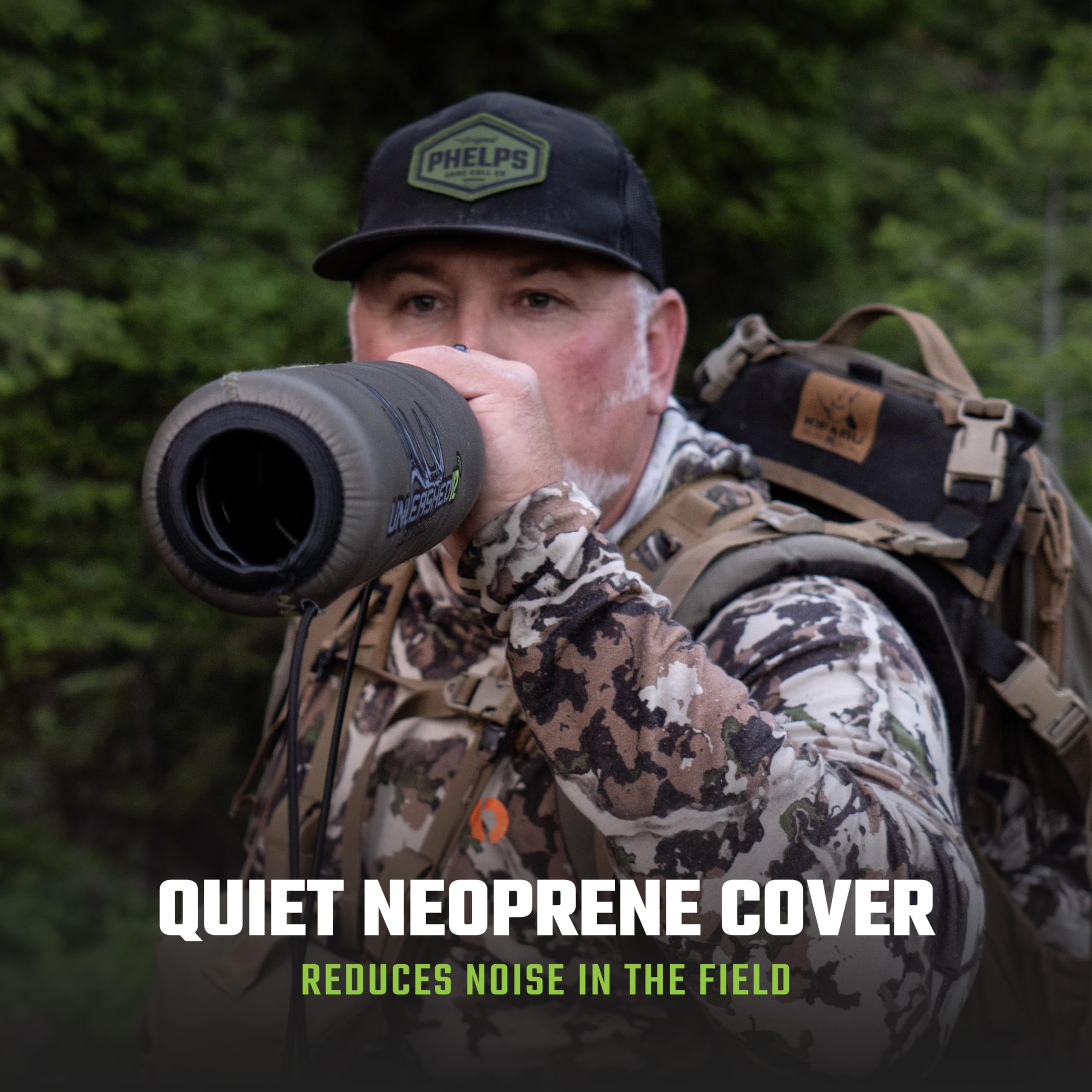 Phelps Unleashed V2 corrugated chamber delivering strong elk resonance.