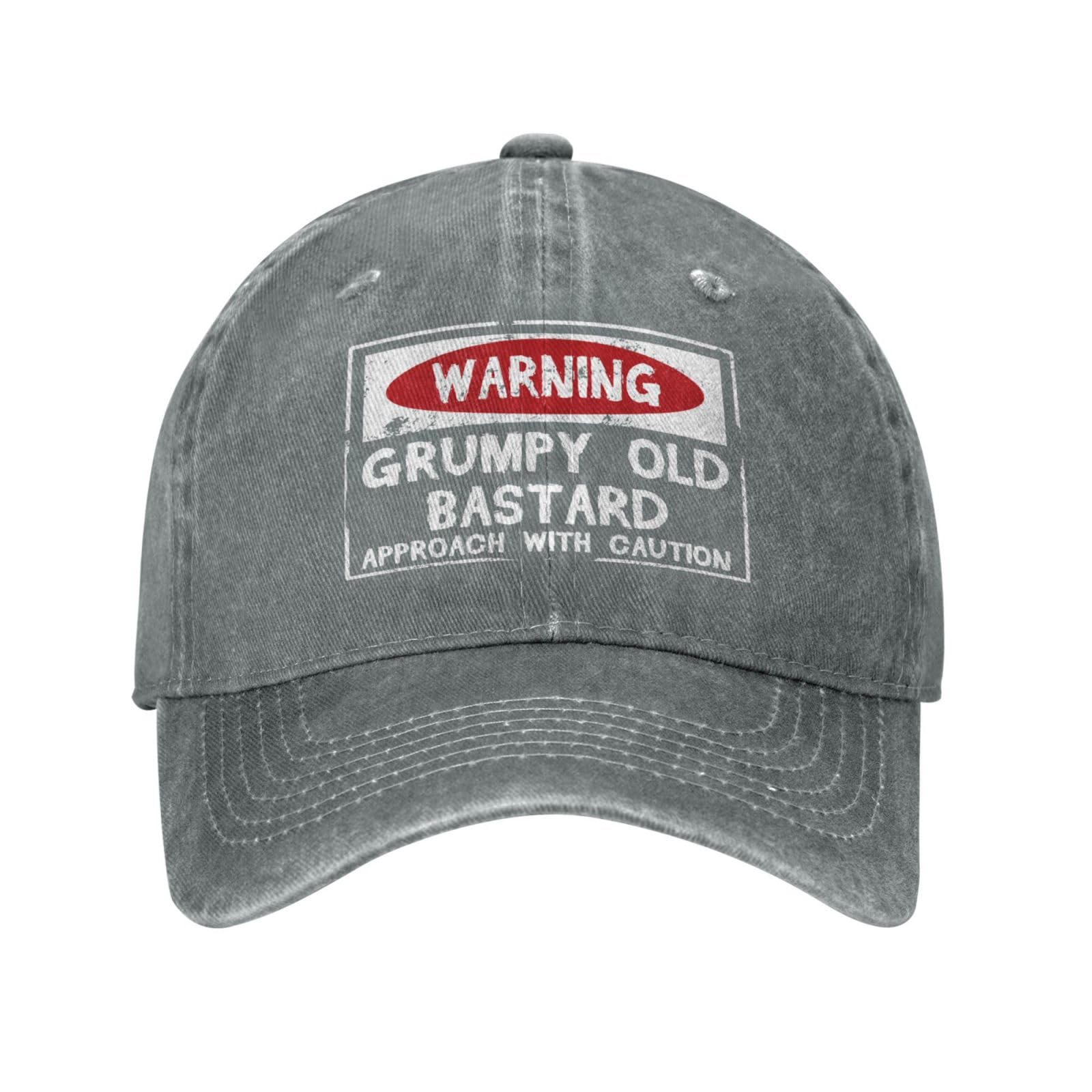 Philysonic funny hat front view with Grumpys Old Bastards graphic for casual daily wear